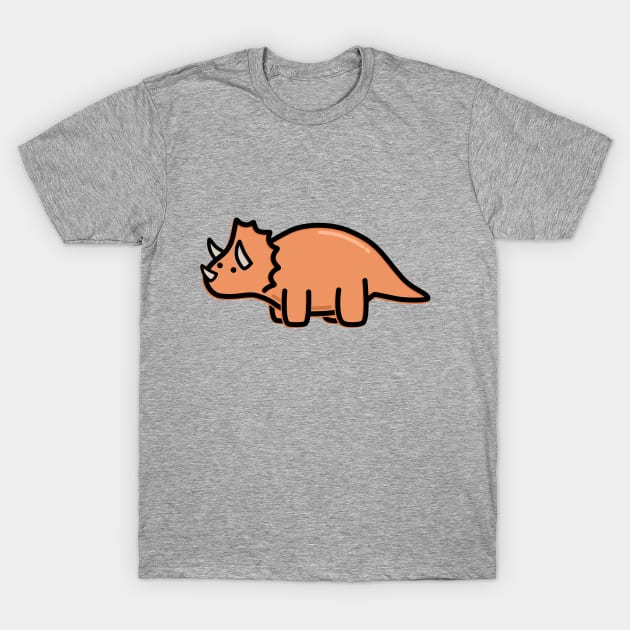 Cute Triceratops T-Shirt by happyfruitsart